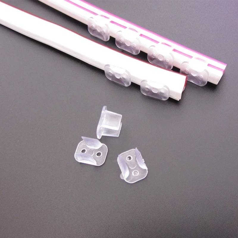LED Strip Clips For 6x12mm 8*16mm Neon Light Modeling fixed Buckle 12V Quick Welding-free Head Flexible Tape Light Accessories