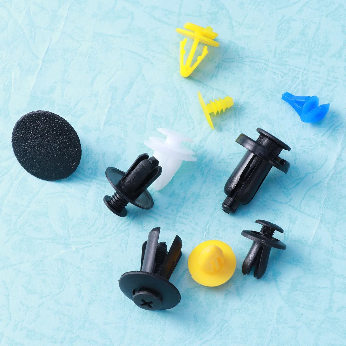 100 Pcs Nylon Automotive Push Bumper Fastener Rivet Clips Car Push Type