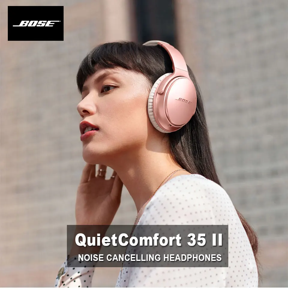 Беспроводные Bluetooth наушники Bose quietкомфорт 35 II ANC, Бас-гарнитура, шумоподавление, спортивные наушники с микрофоном, голосовой помощник