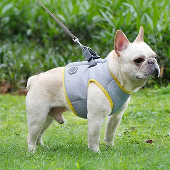 

Dog Summer Cooling Vest Clothes Adjustable Cooler Harness For Pet Dog Mesh Reflective Vest Harnesses Quick Release Dog Supplies