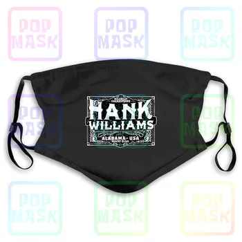 

Hank Williams Alabama Whiskey Label Country Music Nwt Authentic Washable Reusable Mask with 2Pcs PM2.5 Filters 5 Layers