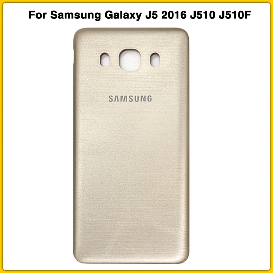 J510 сзади Корпус чехол для Samsung Galaxy J5 J510 J510F J510FN J510H J510G Батарея крышка отсека чехол для задней крышки