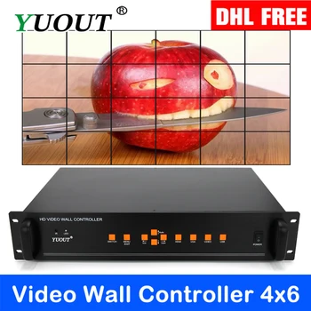 

YD-VD24 video wall controller 3x7 4x6 HDMI VGA AV USB Processor 24 images stitching image processor 24TV shows a screen splicing