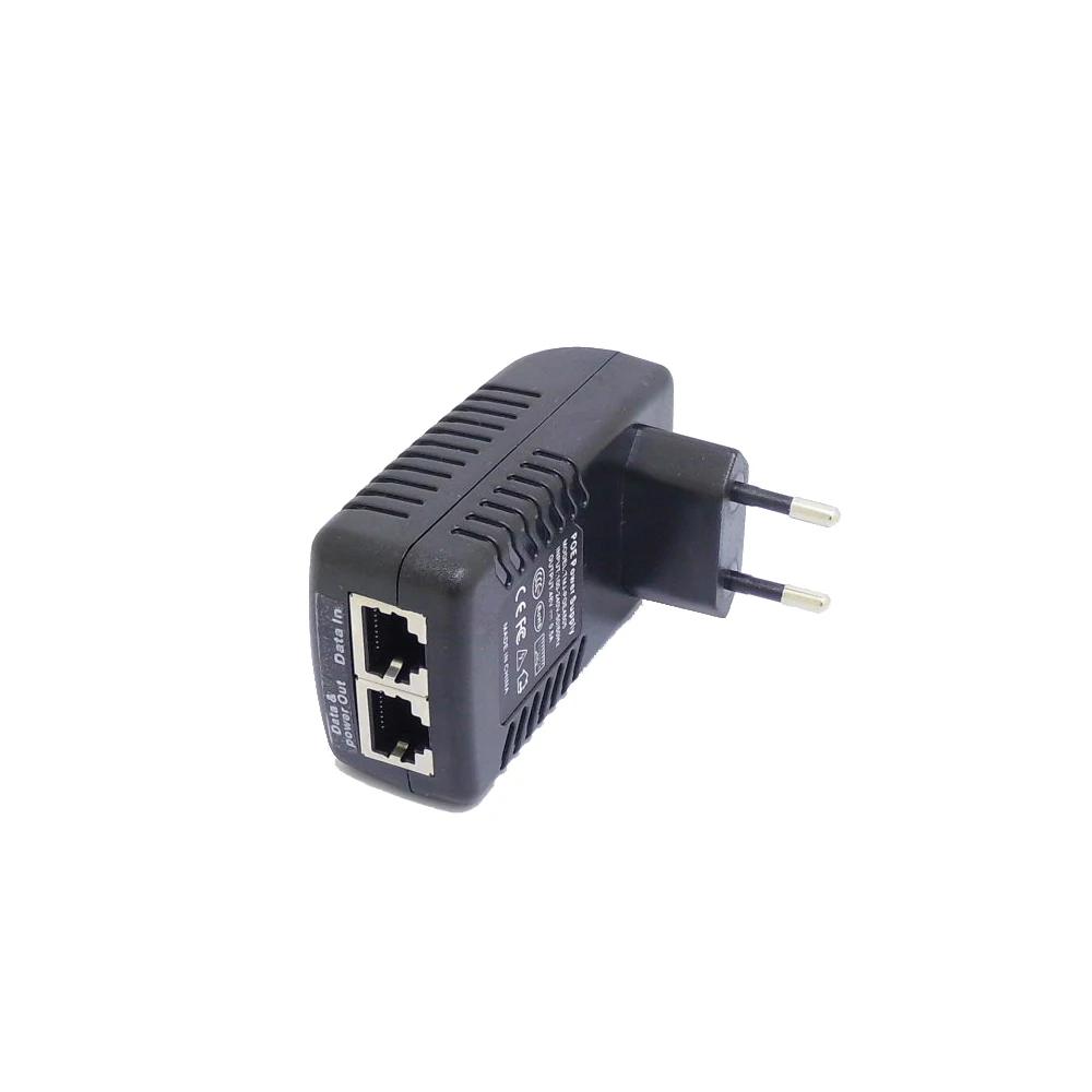ЕС 48 В 0.5A PoE источник питания PoE инжектор стандарт для 48 В PoE камеры безопасности POE коммутатор Ethernet адаптер