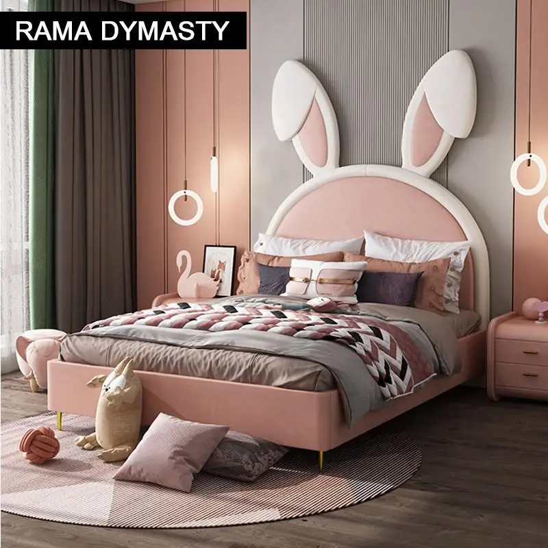 Children Beds Animal Beds Girls Bedroom Furniture Solid Wood Frame Girls Bed Chambre Bebe Soft Beds Rabbit Beds Children Beds Aliexpress