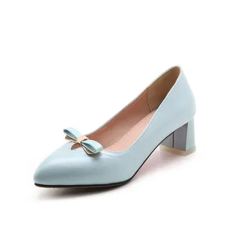 

Big SizeFashion pointed bow single shoes ladies high heels women shoes woman pumps