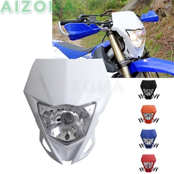

Dirt Racing Bike Headlights 12v/35w Motocross Front Lamp For honda Yamaha WR250F WR450F WRF Universal Supermoto Headlamp Fairing