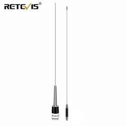 Retevis ma08 omni direcional antena móvel do carro walkie talkieradio vhf 136 174mhz 200w 2.15dbi com conector pl259/SL16 J/m