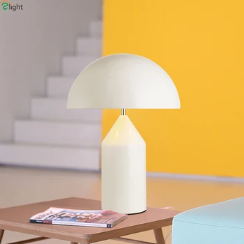 

Modern Mushroom Led Table Lamp Lustre Gold Metal Bedroom Led Table Lights Living Room Led Table Light Fixtures Office Desk Lamp