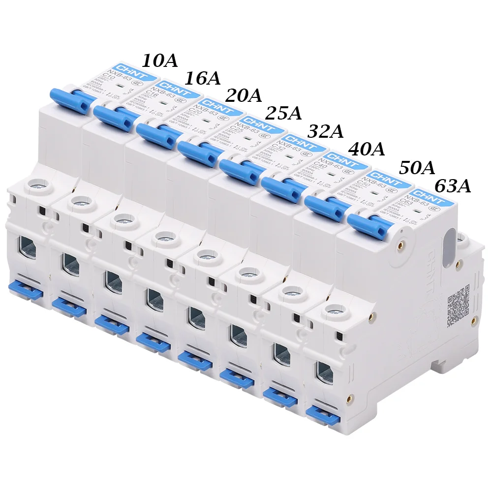 NXB-63 1P+ N мини-выключатель остаточного тока с защитой от перегрузки и короткого тока, бытовой аппаратный выключатель