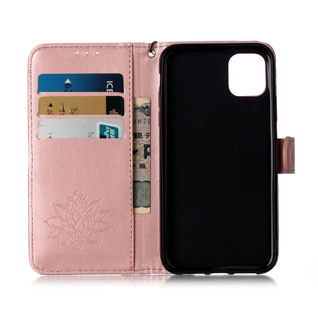 Для iPhone 11 Pro 5,8 дюймов кожаный магнитный флип-чехол-книжка с бумажником чехол y10