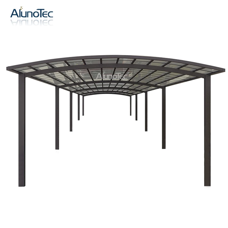 Waterproof Aluminum Polycarbonated Carport Car Shelter 5.5m Length x 6m Width x 3m Height