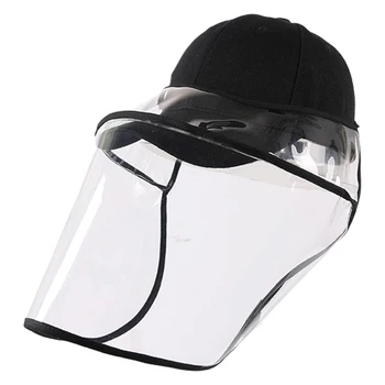 

1Pc Face Mask Protection Sand Control Clear Plastic Oil Splashing Windproof Sneeze Splash Proof Cover Face Guard For Adults