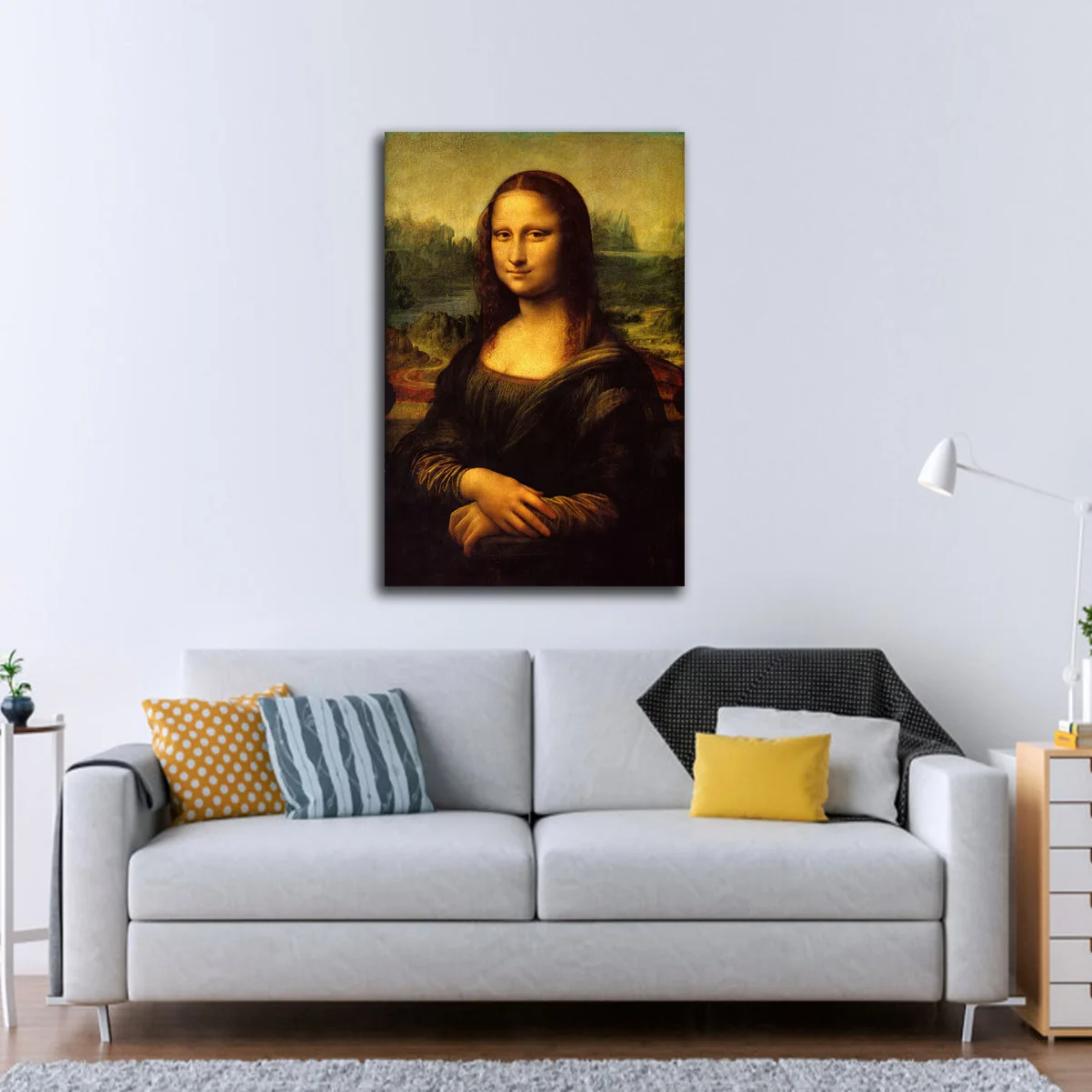 Настенная картина маслом Mona Lisa Картина на холсте домашнее украшение Современная