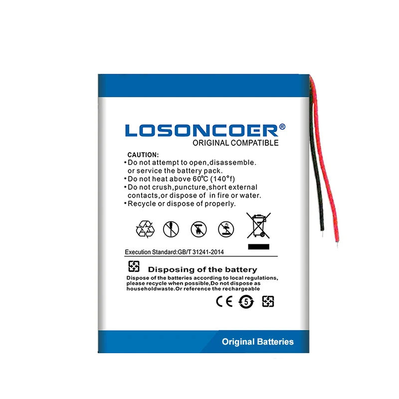 100% Оригинальный аккумулятор LOSONCOER 1200 мАч для Sony NWZ A845 A840 A844 E453 E463|Батареи MP3/MP4
