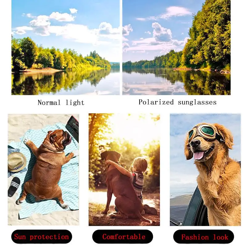 Pet Cat Dog анти-клевые Модные солнцезащитные очки собачьи очки Защита Кемпинг Портативный Регулируемый для собаки УФ Охота тренировочные очки