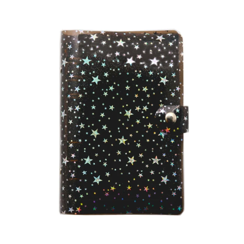SKYSONIC A5 Star Binder Cover-Loose Leaf Refill Dairy-Bullet Transparent PVC Case Photo Organizer Album Stationery Supplies 2