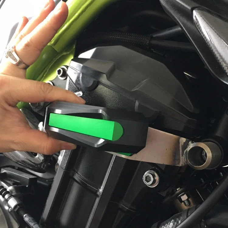 Motorcycle aluminum alloy Accessories bumper body anti-fall block protection block For Kawasaki Z900