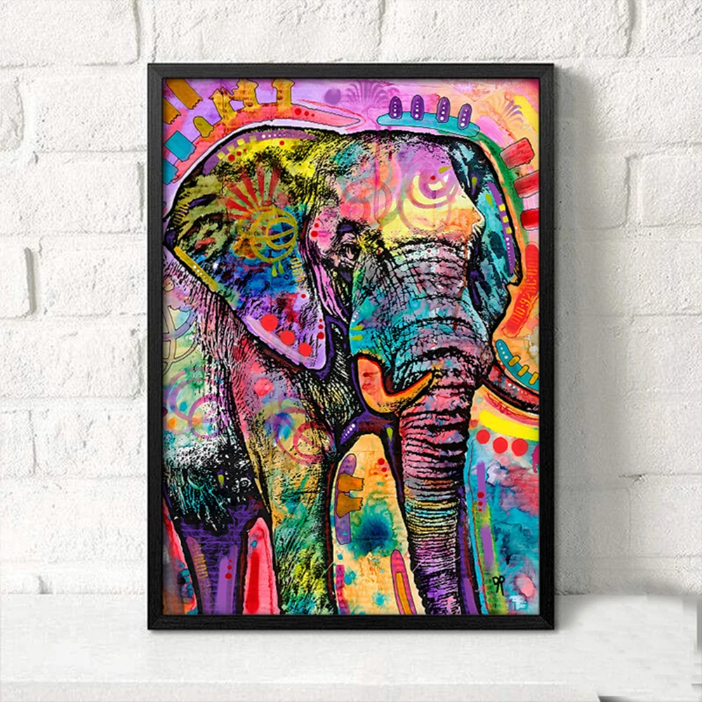 5D Diamond Painting Animal Oil Wall Art Diy Embroidery Elephant Mosaic Poster For Home Decor|Алмазная мозаика| |