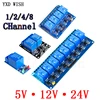 Module de relais 5V 12V 24V 1/2/4/8 canaux avec sortie de relais optocoupleur 1 2 4 6 8 voies pour carte de relais Arduino ► Photo 1/6