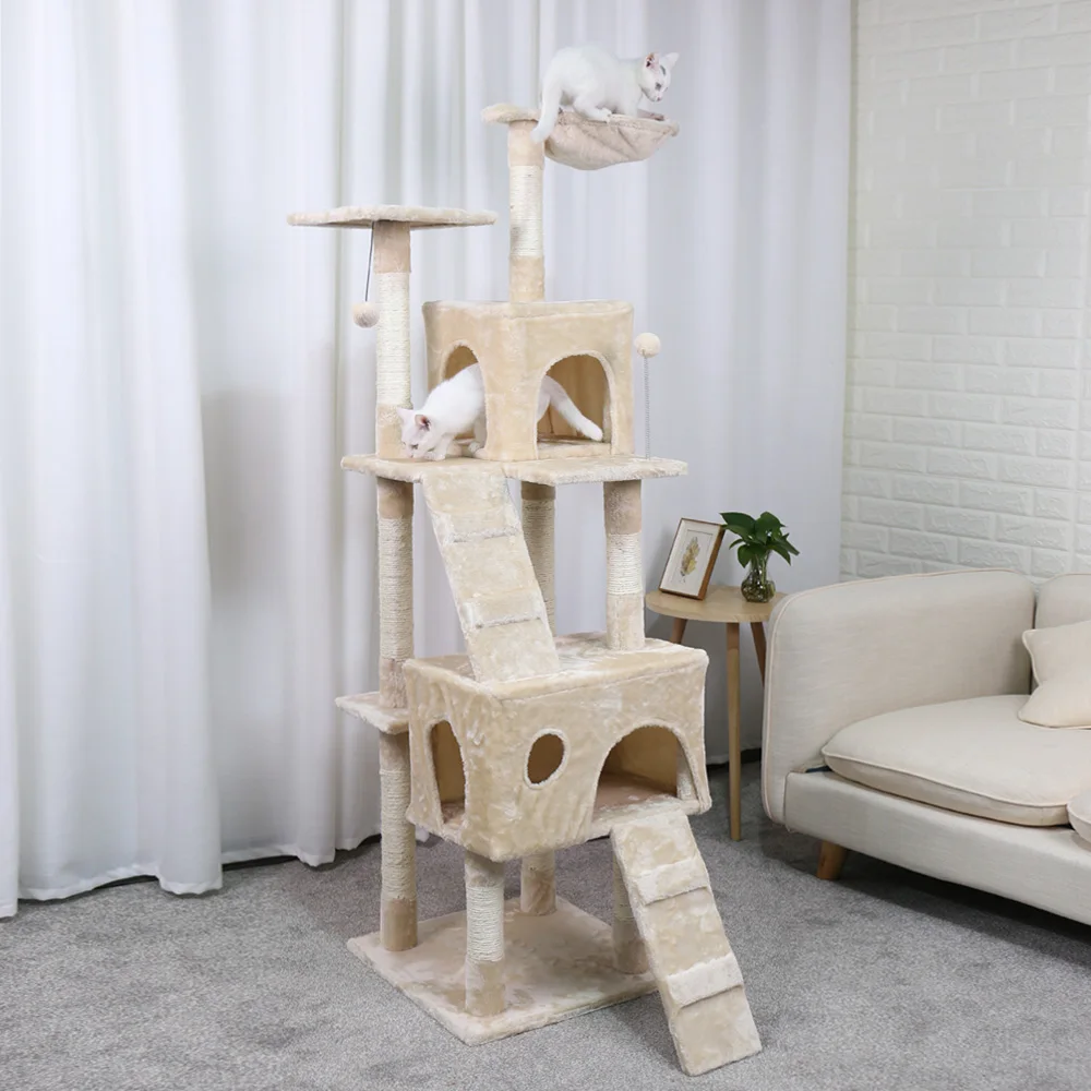 Быстрая кошка дерево башня кошка дерево Большой Дворец кошка скалолазание рама Когтеточка игрушка для кошек