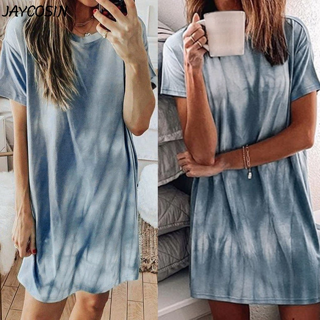 light blue t shirt dress