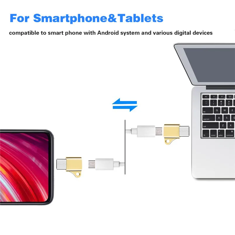 Type-C-USB портативный мини-адаптер для передачи данных и зарядки адаптер-конвертер высококачественный USB-C-USB адаптер 30OCT23