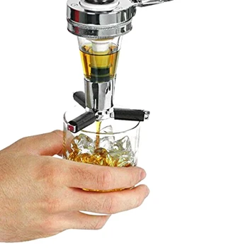 

Wine Liquor Dispenser Spirits Steel Bar Optics Party Silver Bottle Stand