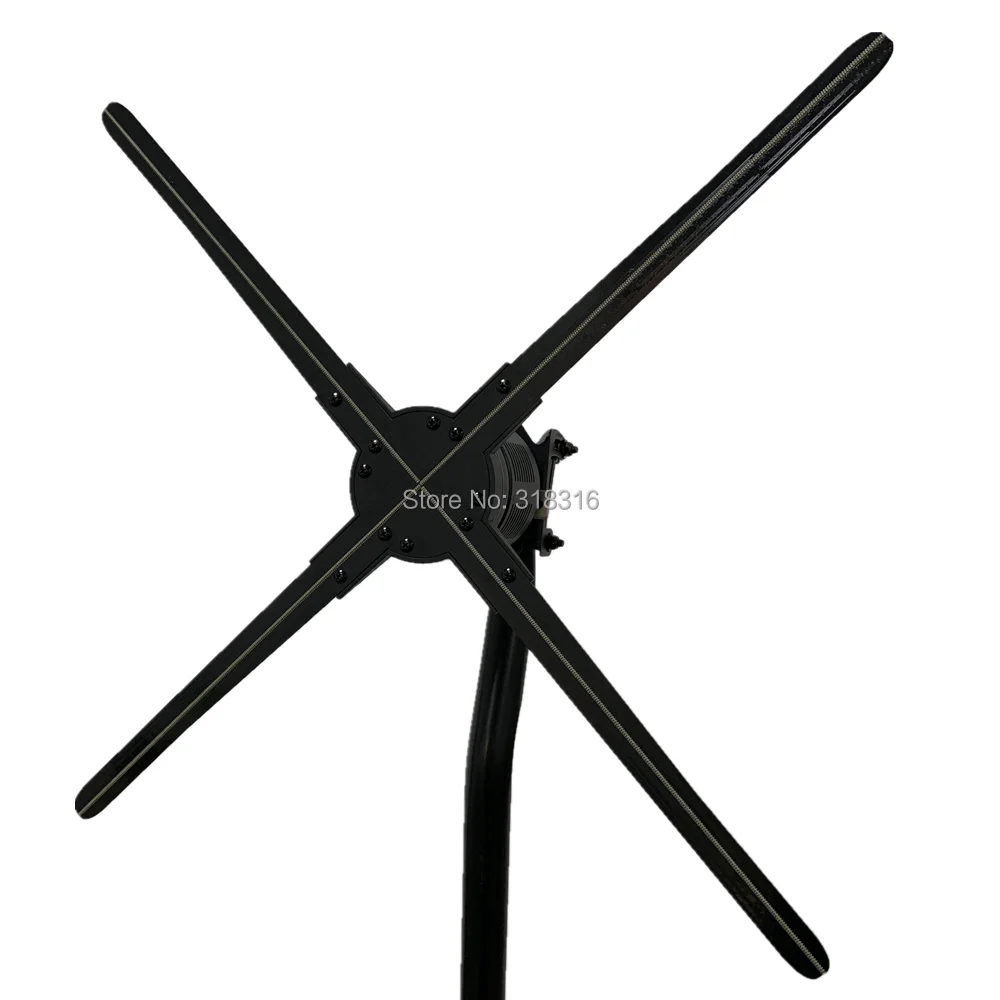 

70cm cluster/cloud contorl hologram 3D fan display holograph advertising led fan holo display 3D projection