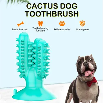 

Pet Teeth Chewing Toy Puppy Teeth Cleaning Brush Cactus Type Large Dog Molar Toothbrush Stick Pet Supplies