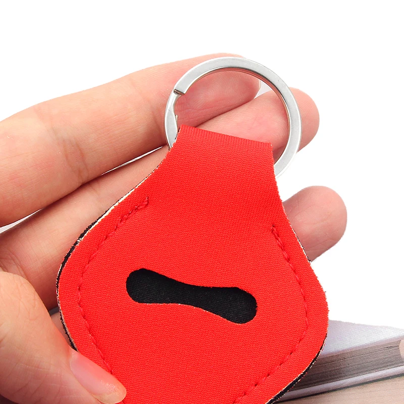 Новый модный тканевый цветной чехол для губной помады SBR брелок ключей бальзам