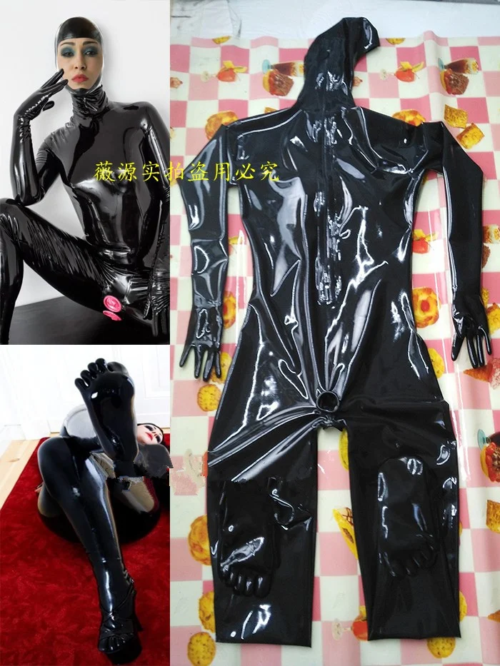 Face-Entry-Black-Mens-Latex-Full-Body-Hood-Catsuit-3d-Breast-Tight-Bodysuits-with-Penis-Sheath-Anal-Condom-4