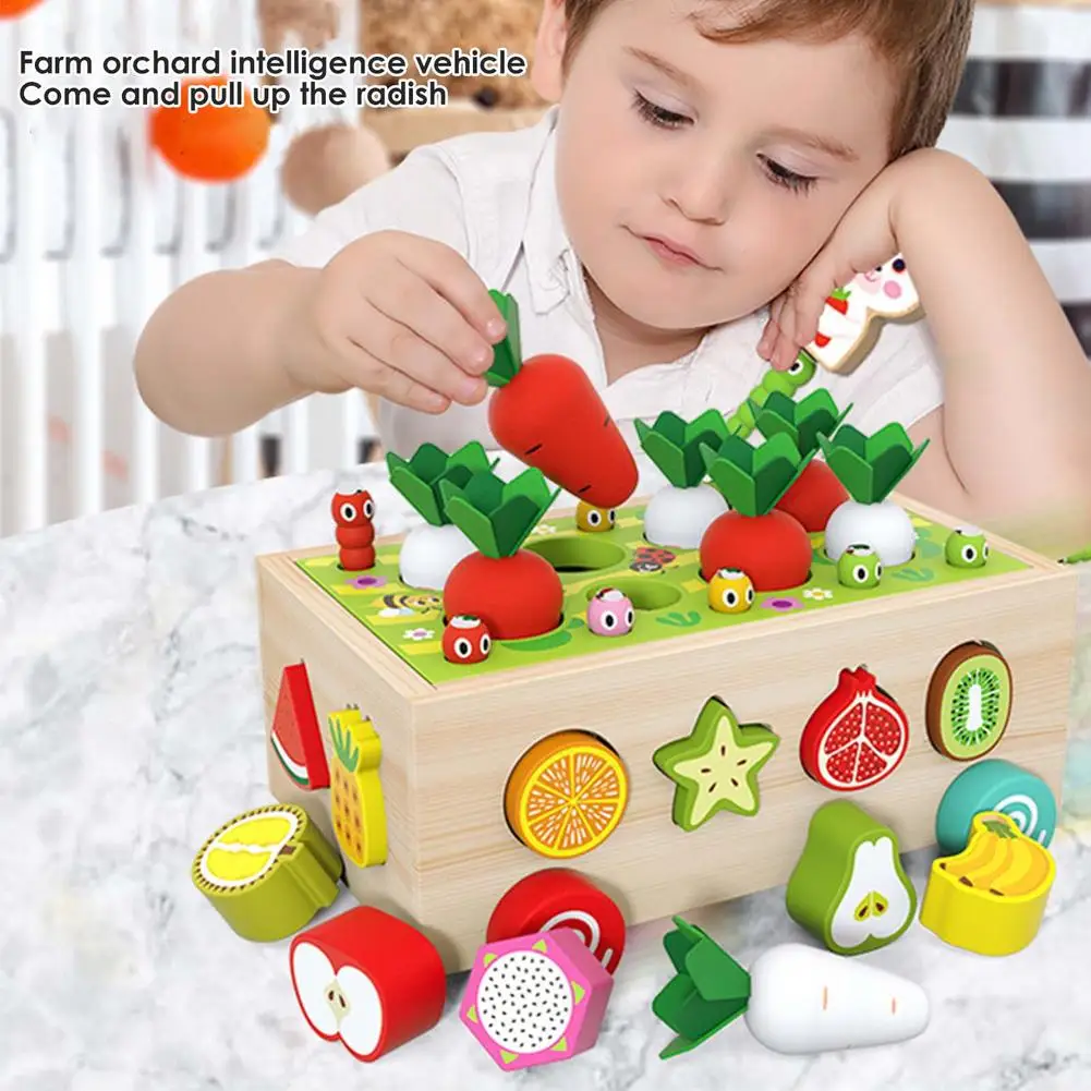 Baby Kids Children Intelligence Wooden Toy Montessori Educational Toy Xmas Gift 