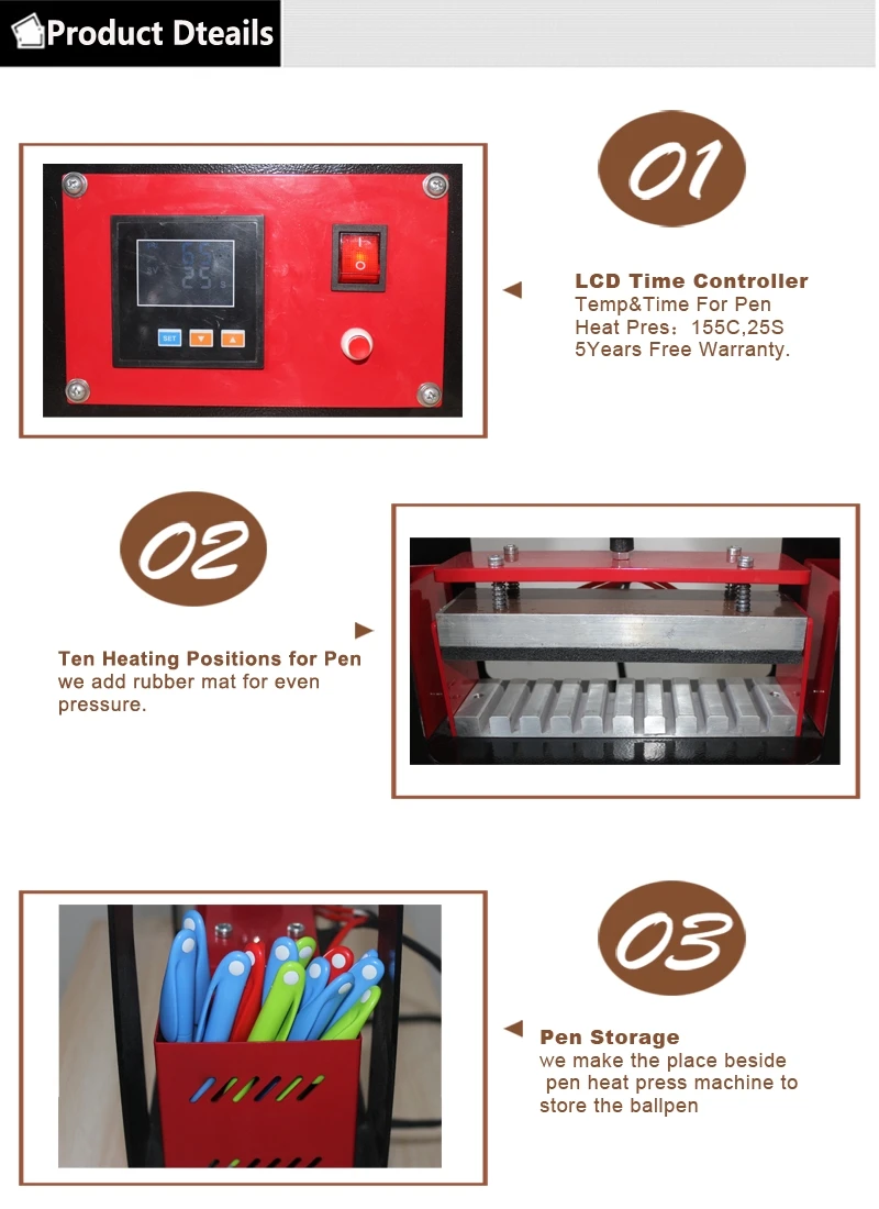Digital Pen heat press Printing 描述  (3)