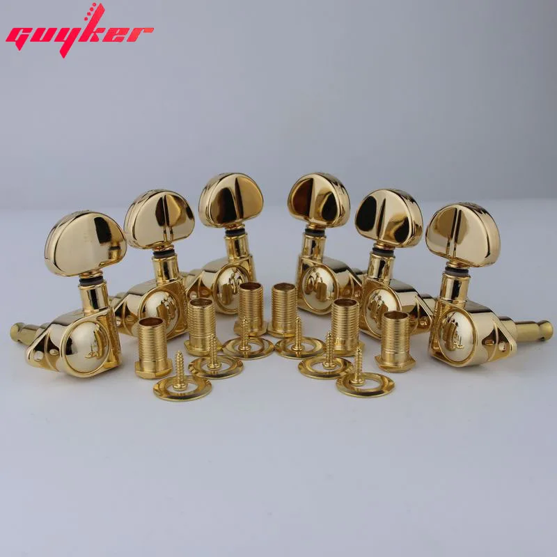 

1 Set GUYKER Guitar Machine Heads Big handle Tuners Gold