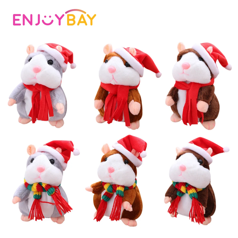 Enjoybay милый говорящий хомяк плюшевые игрушки электронные говорящие питомцы