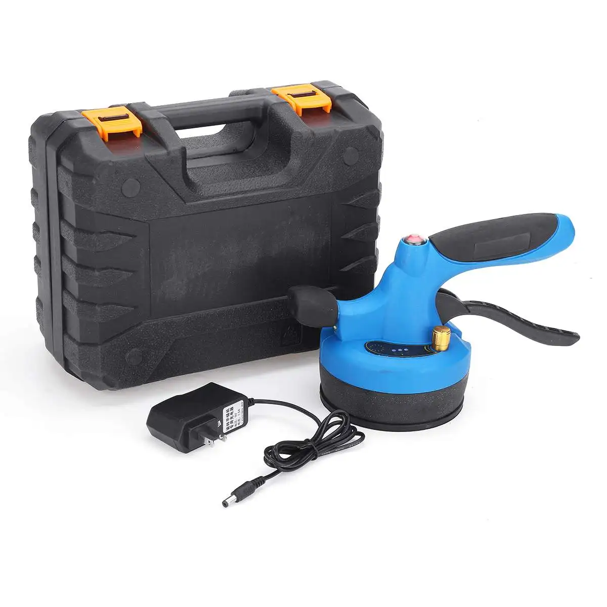 Drillpro 1 комплект оранжевая/синяя плитка для плитки, нивелировочная машина, плитка для пола, портативный инструмент питания, вибратор на присоске, регулируемая светодиодная лампа - Цвет: Синий