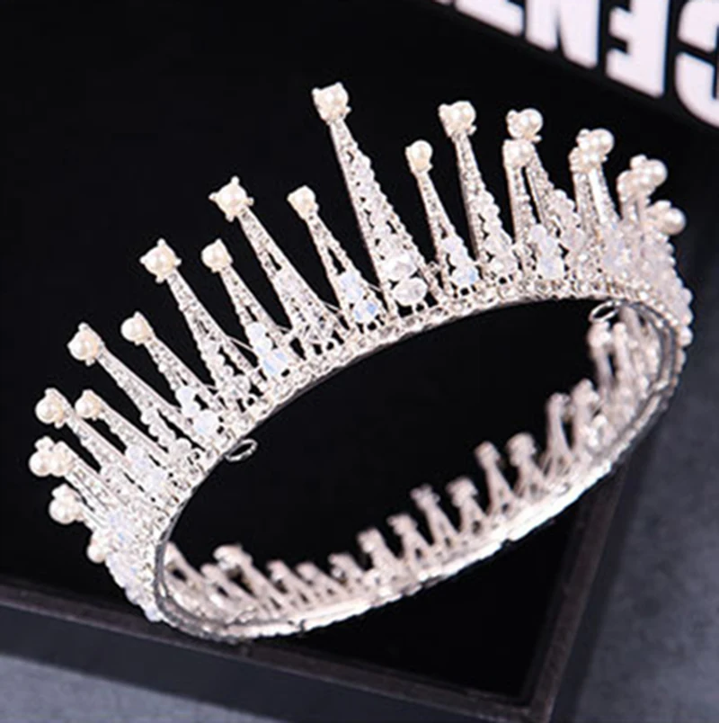 Свадебные аксессуары для волос Тиара свадебная корона Золотые/серебряные короны