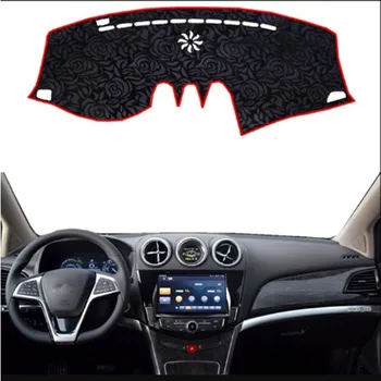 

Rose Pattern Non-slip Dashmat Dash Mat Dashboard Cover Pad Cover Carpet Car Sticker for BYD TANG DM 2015 2016 2017 Car Styling