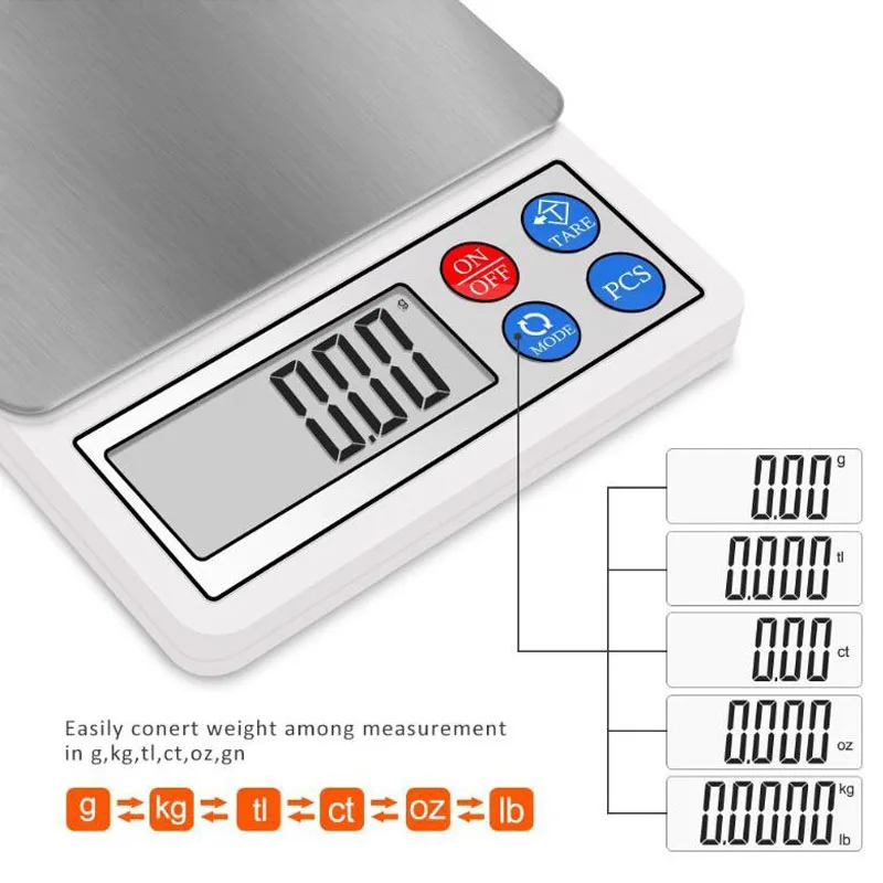 Цифровые кухонные весы 2 кг Многофункциональные Пищевые весы кухонные бытовые электронные весы портативные электронные карманные весы