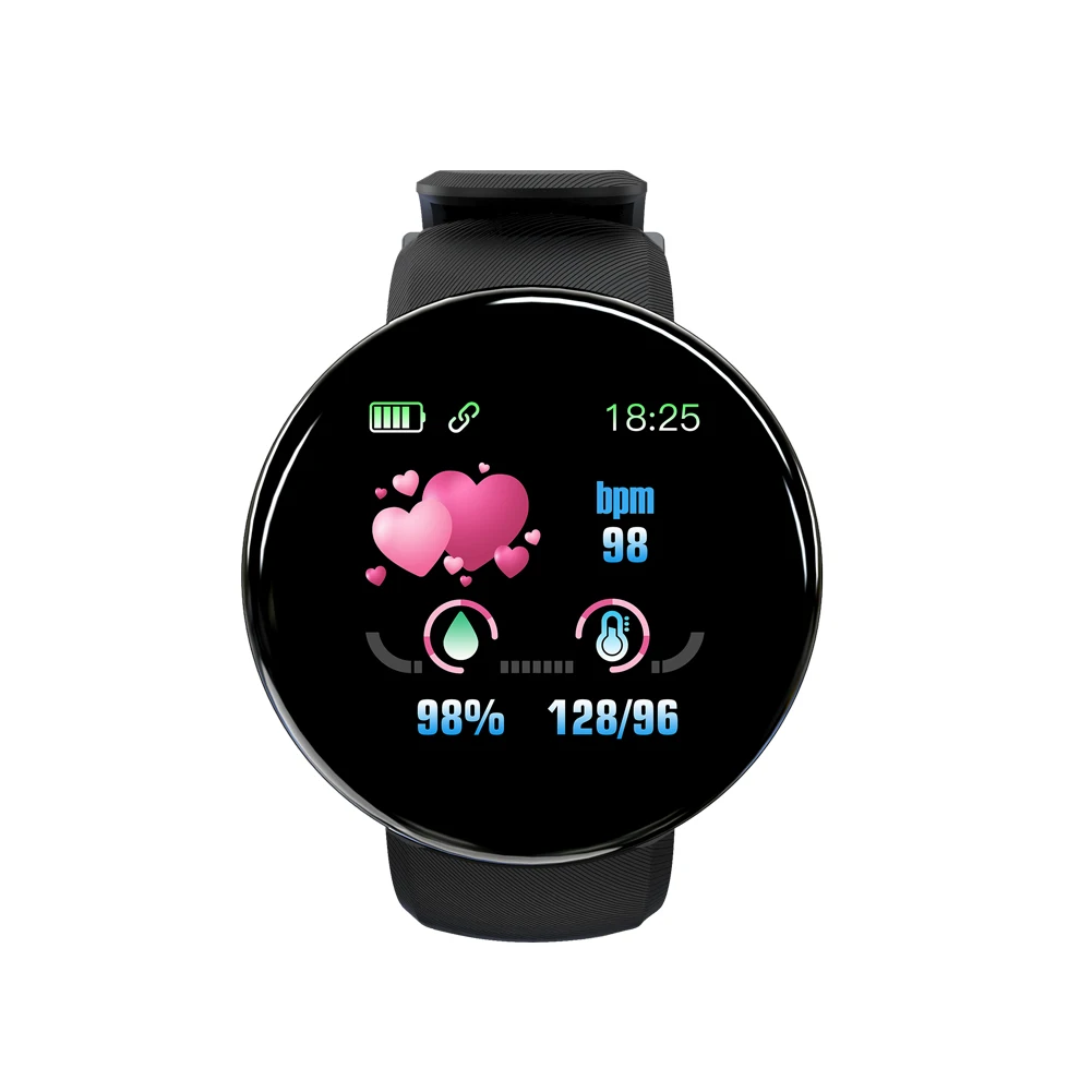 Watch D18 color screen smart bracelet heart rate blood pressure call information waterproof step counter sports Wristband Watch D18 color screen smart bracelet heart rate blood pressure call information waterproof step counter sports Wristband