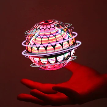 Pro Flying Ball Spinner Toy Hand Controlled Drone Helicopter Hoverball Mini UFO With RGB Light Kids Boys Girls Gifts 1
