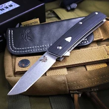 Bench made – couteau pliant 601 lame G10, haute dureté, G10 manche, couteaux de poche de sécurité pour Camping en plein air, outil Portable EDC