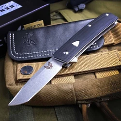 Benchmade 601 faca de dobramento alta dureza 440c lâmina g10 lidar com facas bolso segurança acampamento ao ar livre portátil ferramenta edc