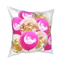 

Moon design balloon printing pillow case simple style 3D printing pillow case 45cm linen pillow case sofa decoration