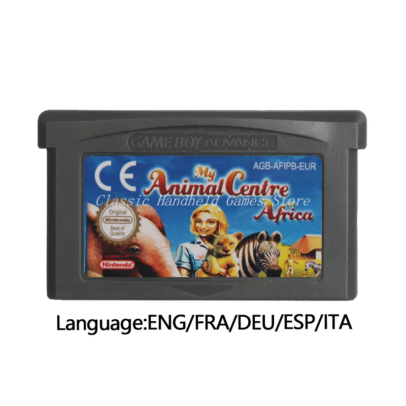 My Animal Centre in Africa Video Game Cartridge Console Card EU Version For Nintendo GBA |