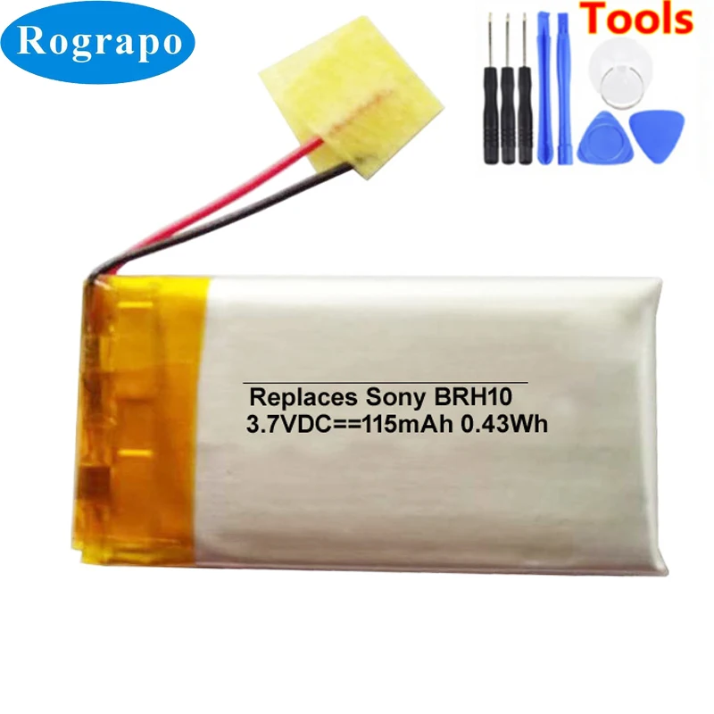 

Новый аккумулятор AHB291634 для Sony BRH10, аккумулятор 115 мАч, сменный аккумулятор с 2 проводами и инструментами