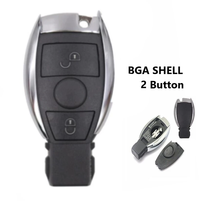 Mercedes 2 button Remote key case Fob SPRINTER C S E Class CLK SLK Repair Kit