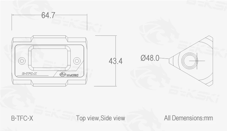 Bykski OLED цифровой дисплей расходомер воды система охлаждения воды двойной G1/4 ''поток фитинг-датчик