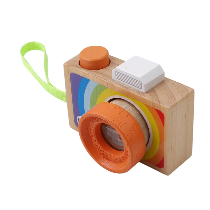 Nordic Hanging Wooden Camera Toy 10*8*5.5cm Room Decor Furnishing Articles Baby Birthday Toy Gifts For Children